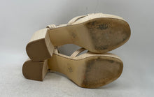 Load image into Gallery viewer, Calvin Klein Womens Lailly Beige Open Toe Block Ankle Strap Heels Size 9M
