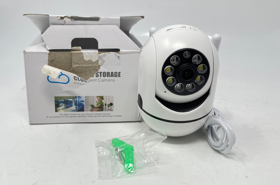 Teruhal 2433196 White Wireless Security Intelligent Camera Open Box Not Tested