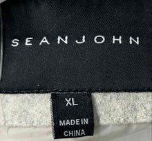 Load image into Gallery viewer, Sean John Mens White And Gray Heather Long Sleeve Bomber Jacket Size XL
