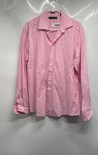 Load image into Gallery viewer, Tommy Hilfiger Mens Pink Gingham Long Sleeve Spread Collar Dress Shirt Size L
