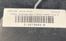 Load image into Gallery viewer, Armani Exchange Mens Black Heather Logo Long Sleeve Full-Zip Hoodie Size M
