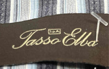 Load image into Gallery viewer, Tasso Elba Mens Gray Striped Cotton Long Sleeve Button-Up Shirt Size Medium
