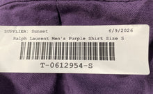Load image into Gallery viewer, Ralph Lauren Mens Purple Long Sleeve Classic Fit Button-Up Shirt Size S
