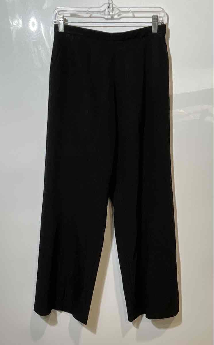 Authentic Giorgio Armani Womens Black Straight Leg Dress Pants Size EUR 42