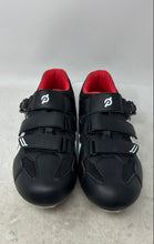 Load image into Gallery viewer, Peloton Mens Black Ratchet Buckle Three Bolt Low Top Cycling Shoes Size 45
