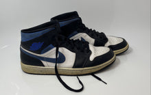 Load image into Gallery viewer, Nike Mens Air Jordan 1 554724-140 Black White Blue Basketball Shoes Size12.5
