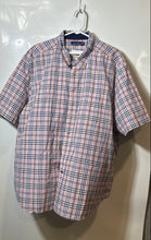 Load image into Gallery viewer, Nautica Mens Peach Blue Plaid Short Sleeve Collared Button-Up Shirt Size XXL
