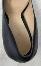 Load image into Gallery viewer, Coach Womens Black Leather Pointed Toe Slip-On Stiletto Pump Heels Size 8
