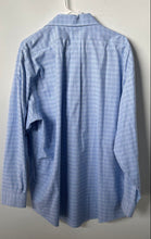 Load image into Gallery viewer, Brooks Brothers Mens Blue Plaid Cotton Non-Iron Long Sleeve Dress Shirt Sz 17.5

