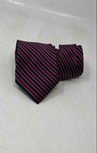 Load image into Gallery viewer, Nautica Mens Red Blue Striped Adjustable Formal Designer Neckwear Pointed Tie
