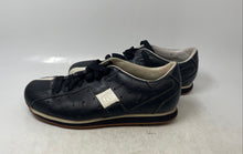 Load image into Gallery viewer, Reaction Mens Black White Leather Low Top Lace-Up Sneaker Shoes Size 11
