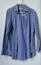 Load image into Gallery viewer, Perry Ellis Mens Light Blue Long Sleeve Slim Fit Dress Shirt Size Large
