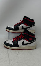 Load image into Gallery viewer, Nike Kids Air Jordan 1 Mid DQ8423-106 Red Black Lace-Up Sneaker Shoes Size 6Y
