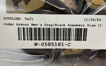 Load image into Gallery viewer, Under Armour Mens Spine 1244356-104 Gray Black Sneaker Shoes Size 11

