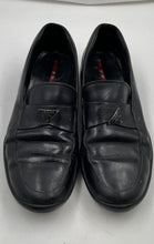 Load image into Gallery viewer, Authentic Prada Milano Mens Black Leather Slip-On Loafer Shoes Size 9.5
