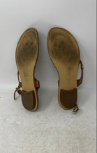 Load image into Gallery viewer, Michael Kors Womens Mandy Brown Leather Slingback Thong Sandals Size 8M
