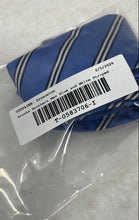 Load image into Gallery viewer, Brooks Brothers Mens Blue And White Striped Keeper Loop Adjustable Pointed Tie

