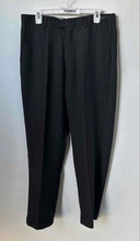 Load image into Gallery viewer, N. Romanov Mens Black Striped Slash Pockets Belt Loops Dress Pants Size 34/30

