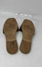Load image into Gallery viewer, Via Veneto Womens Brown Leather Open Toe Slip-On Slide Sandals Size EU 40
