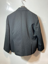 Load image into Gallery viewer, Le Suit Womens Blue Pinstripe Long Sleeve Peak Lapel Two-Button Blazer Size 18W
