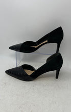 Load image into Gallery viewer, Franco Sarto Womens Janine Black Leather Pointed Toe D'Orsay Heels Size 9M
