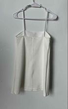 Load image into Gallery viewer, Zara Womens White Sleeveless Square Neck Pullover Mini Dress Size Small
