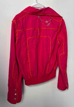 Load image into Gallery viewer, Oilily Womens Pink Long Sleeve Collared Pockets Full-Zip Jacket Size 42
