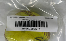 Load image into Gallery viewer, Sterling Status Yellow Leather Stitched Fastpitch Game Softball Ball
