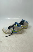 Load image into Gallery viewer, Nike Kids Air Jordan 1 Mid SE DV1320-017 White Yellow Blue Sneaker Shoes Size 3Y
