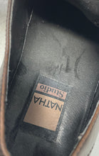 Load image into Gallery viewer, Natha Studio Mens Dark Brown Leather Lace-Up Derby Dress Shoes Size 10
