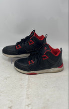 Load image into Gallery viewer, AND1 Boys Black Red Round Toe Lace-Up High Top Basketball Shoes Size 6
