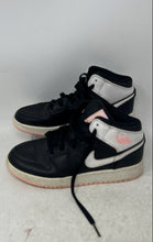 Load image into Gallery viewer, Nike Boys Air Jordan 1 Mid 555112-061 Black White Lace-Up Sneakers Shoes Size 5Y
