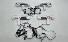 Load image into Gallery viewer, Lot Of 4 Laser X White Laser Tag Blaster Guns With Gaming Vest Not Tested
