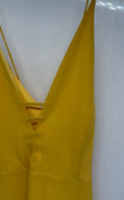 Load image into Gallery viewer, Forever 21 Womens Yellow Sleeveless V-Neck Back Tie Maxi Dress Size Medium
