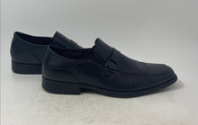 Load image into Gallery viewer, Perry Ellis Mens Clipper RB 3 Black Leather Slip-On Loafer Dress Shoes Size 12
