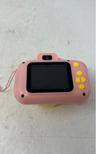 Load image into Gallery viewer, Pink And Yellow Children's Compact Digital Toy Camera With Neck Strap Untested
