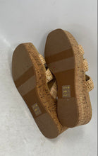 Load image into Gallery viewer, J. Crew Womens Beige Wedge Heel Slip-On Platform Fisherman Sandals Size 7

