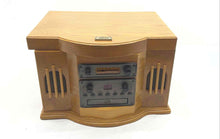 Load image into Gallery viewer, S.O.S.L. 3-Speed Turntable CD AM/FM Radio &amp; Cassette Player Not Tested
