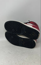 Load image into Gallery viewer, Nike Womens Air Jordan 1 Mid BQ6472-160 Black White Red Sneakers Shoes Size 7
