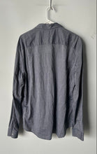 Load image into Gallery viewer, Calvin Klein Mens Gray Collared Slim Fit Long Sleeve Button-Up Shirt Size XL
