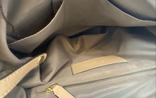 Load image into Gallery viewer, Calvin Klein Womens Brown Black Monogram Print Leather Adjustable Strap Backpack
