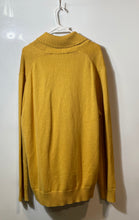 Load image into Gallery viewer, Sean John Mens Yellow Long Sleeve Shawl Collar Knitted Pullover Sweater Size 2XL

