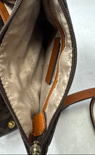 Load image into Gallery viewer, Michael Kors Womens Fulton Brown Monogram Print Leather Crossbody Bag

