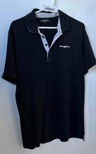 Load image into Gallery viewer, Karl Lagerfeld Mens Black Short Sleeve Collared Golf Polo Shirt Size M
