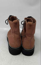 Load image into Gallery viewer, Michael Kors Womens Tavie Brown Black Suede Lace-Up Combat Boots Size 7 M

