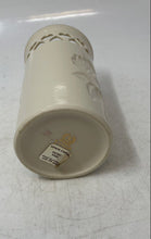 Load image into Gallery viewer, Lenox Heart Collection Cream Bone China Gold Trim Embossed Roses Flower Vase
