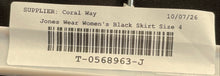 Load image into Gallery viewer, Jones Wear Essentials Womens Black Back Zip Straight &amp; Pencil Skirt Size 4
