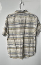 Load image into Gallery viewer, Nautica Mens Multicolor Striped Short Sleeve Regular Fit Button-Up Shirt Size L
