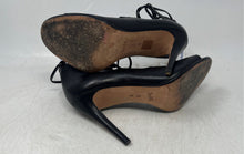 Load image into Gallery viewer, Coach Womens Kira Black Leather Open Toe Stiletto Strappy Heels Size 5 B
