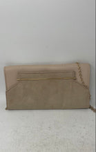 Load image into Gallery viewer, Aldo Womens Beige Faux Leather Inner Pockets Chain Strap Clutch Purse
